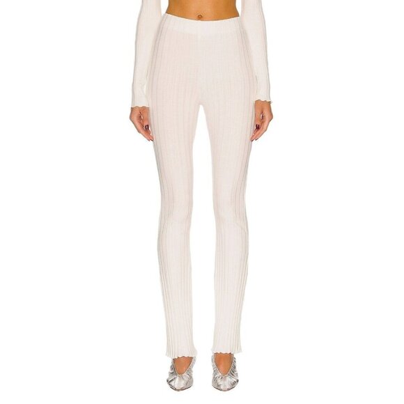 SIMON MILLER Saturn Pant in Macadamia Medium New Womens Ribbed Trousers - Picture 4 of 9